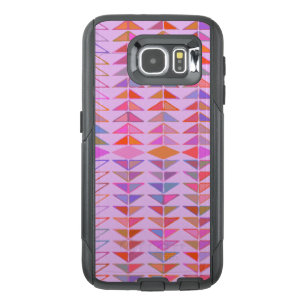 Cute Abstract Geometric Shapes in Lavender Purple OtterBox Samsung Galaxy S6 Case