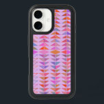Cute Abstract Geometric Shapes in Lavender Purple iPhone 16 Case<br><div class="desc">A fun geometric painting of colorful abstract triangle shapes on a cute lavender background.</div>