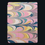 Cute Abstract Marble Paint Swirl in Pink iPad Pro Cover<br><div class="desc">Protect your tablet in style with this Colorful Abstract Paint Swirls Initial iPad Pro Cover.</div>