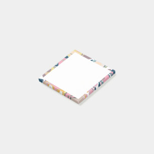 Cute Abstract Marble Paint Swirl in Pink Pastel Post-it Notes