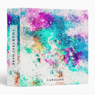 Cute Abstract Painting 3 Ring Binder