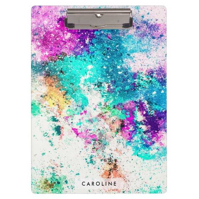 Cute Abstract Painting Clipboard (Front)