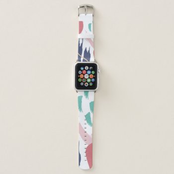 Cute Abstract Pastel Apple Watch Band by ncdesignsco at Zazzle