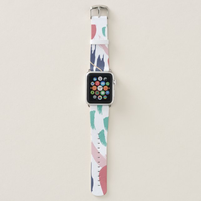 Cute Abstract Pastel Apple Watch Band (Front)