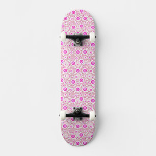 Cute abstract pinky dots patterns skateboard