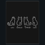 Cute Abstract Un Deux Trois Cat French Kitty Letterhead<br><div class="desc">Cute Abstract Un Deux Trois Cat French Kitty 

Cute gift for cat lovers,  cat fans,  cat owners. 

With the cute cat design,  this will be a great gift for your parents,  siblings,  relatives,  best friends,  or for yourself.

A version designed specially on birthdays,  or important events</div>