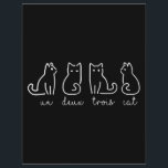 Cute Abstract Un Deux Trois Cat French Kitty Letterhead<br><div class="desc">Cute Abstract Un Deux Trois Cat French Kitty 

Cute gift for cat lovers,  cat fans,  cat owners. 

With the cute cat design,  this will be a great gift for your parents,  siblings,  relatives,  best friends,  or for yourself.

A version designed specially on birthdays,  or important events</div>