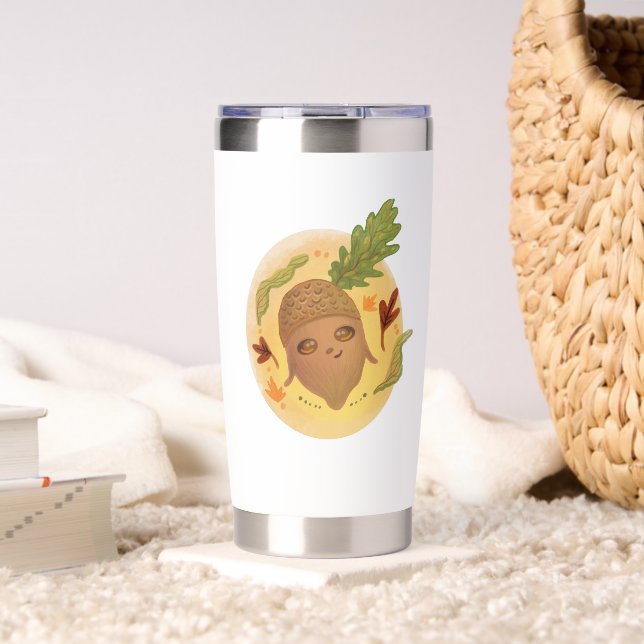cute acorn  autumn  insulated tumbler (Living Room (Rotated))