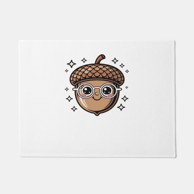 cute acorn Classic T-Shirt Doormat (Front)