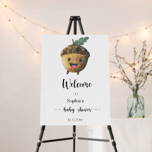 Cute acorn - Welcome baby shower Foam Board