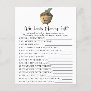 Cute acorn - Who knows mommy best