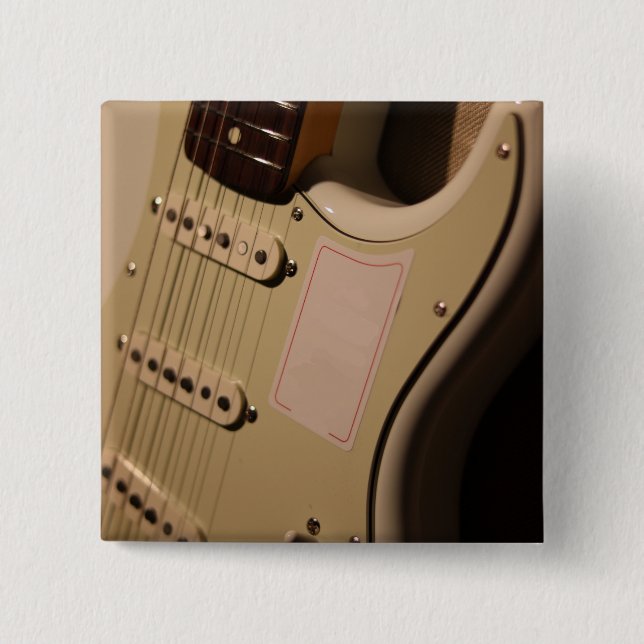 Cute Acoustic Guitar Button (Front)