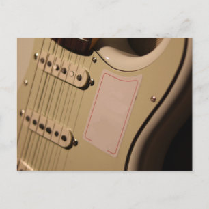 Cute Acoustic Guitar Postcard