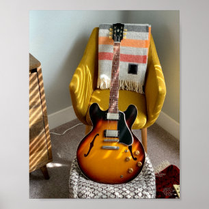 Cute Acoustic Guitar Poster
