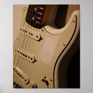 Cute Acoustic Guitar Poster