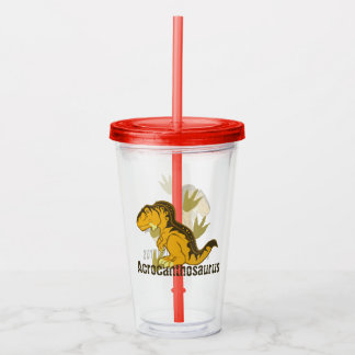 Cute Acrocanthosaurus Acrylic Tumbler