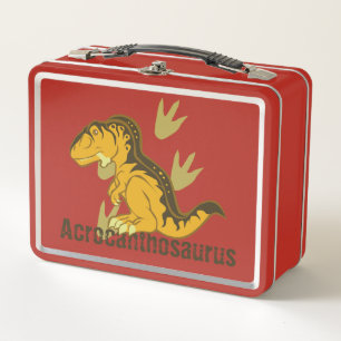 Cute Acrocanthosaurus Metal Lunch Box
