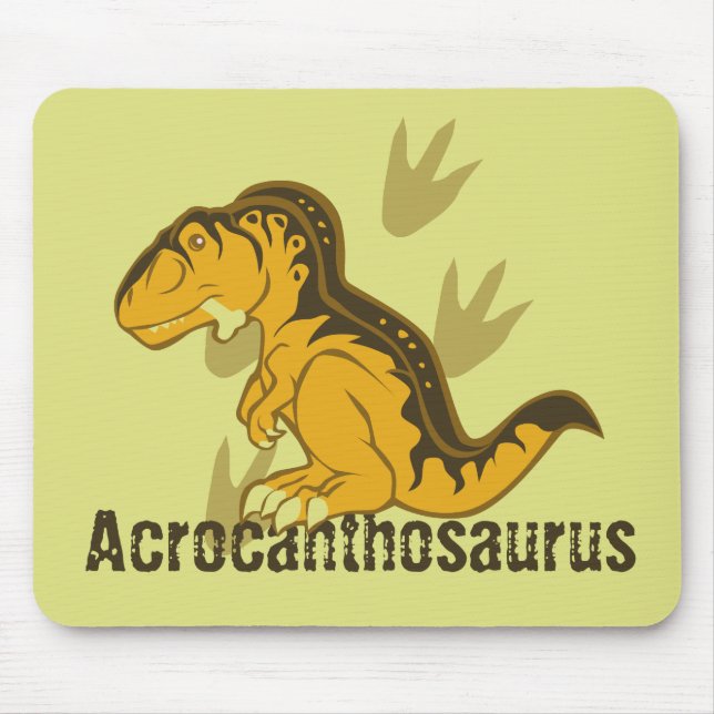 Cute Acrocanthosaurus Mouse Pad (Front)