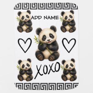 Cute Active Baby Animal collection Panda Blanket