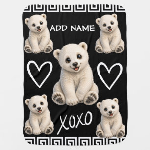 Cute Active Baby Animal collection Polar bear Blanket