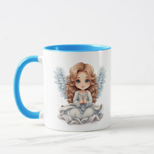Cute add monogram Angel Mug