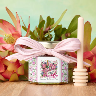 Cute add name Bachelorette party Honey Jar Favors