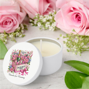 Cute add name Bachelorette party Mini Candle Favors
