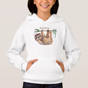 cute add name sloth lovers Hoodie