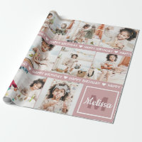 Cute Add Your Own Photo Monogram Happy Birthday