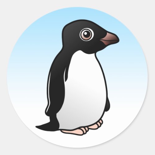 Cute Adelie Penguin Classic Round Sticker