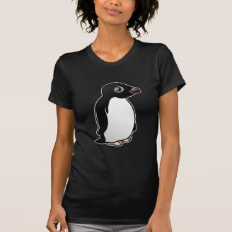 Adelie Penguin Women's American Apparel Fine Jersey Short Sleeve T-Shirt