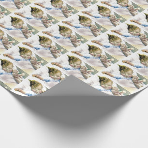 Cute, Adorable Baby, Vintage Art, Baby Shower, Wrapping Paper