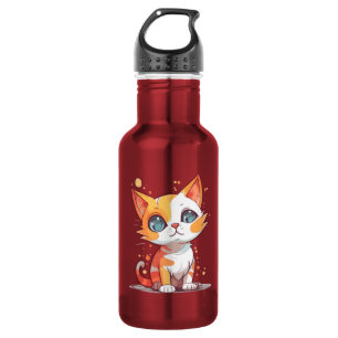 Cute Adorable Brown Cat-57667 Stainless Steel Water Bottle