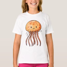 Cute Adorable Cartoon Jellyfish