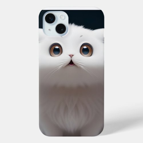 Cute Adorable Cat  iPhone 15 Plus Case