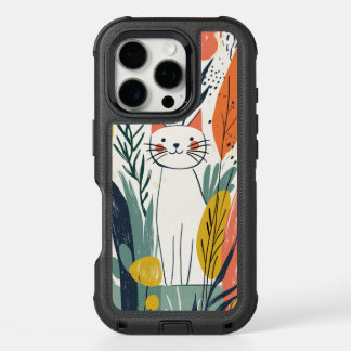 Cute Adorable Cat Illustration iPhone 16 Pro Case
