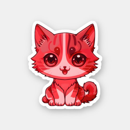 cute adorable cat sticker