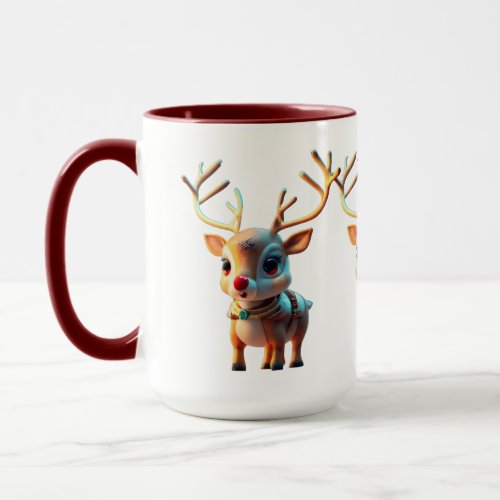 Cute Adorable Christmas Reindeer  Mug