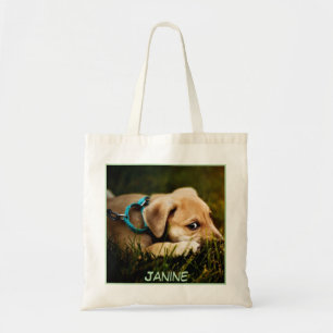 Cute Adorable Close-up Dog Print Tote Bag
