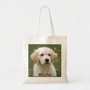 Cute Adorable Close-up Dog Print Tote Bag