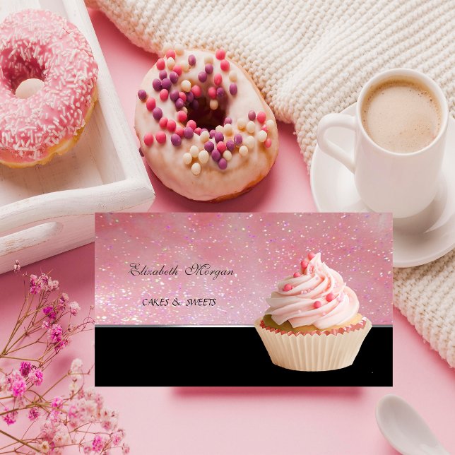 Cute Adorable , Cupcake Bakery Business Card (Creator Uploaded)