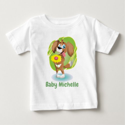 Cute Adorable Dog and Panda Graphic Baby T_Shirt