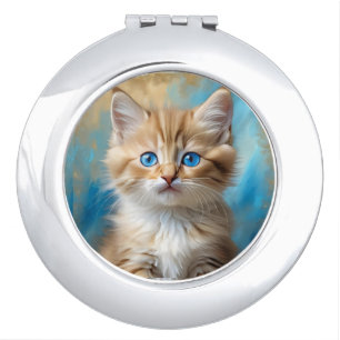 Cute Adorable Fluffy Cat-43096 Compact Mirror