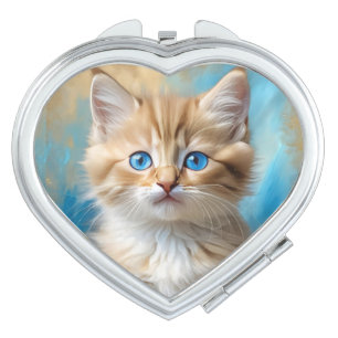 Cute Adorable Fluffy Cat-43096 Compact Mirror