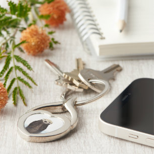 Cute Adorable Fluffy Otter Animal Keychain