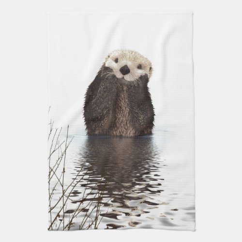 Cute Adorable Fluffy Otter Animal Towel