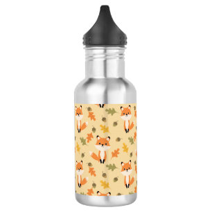Cute-Adorable Fox Pattern Stainless Steel Water Bottle