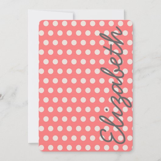 Cute adorable girly bubble gum pink polka dots (Front)