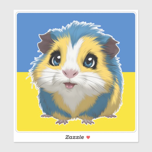 Cute Adorable Guinea Pig Sticker (Sheet)