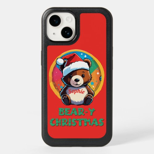 Cute Adorable Kawaii Chibi Bear_y Christmas Bear OtterBox iPhone 14 Case
